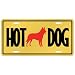 New  Belgian Malinois - Hot Dog  License Plate Dog