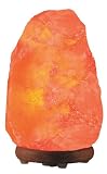 WBM 8-Inch Tall Himalayan Natural Crystal Salt Lamp 7-11-Pound with Bulb and Cord