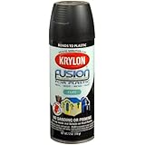 Krylon K02519000 Fusion For Plastic Aerosol Spray Paint, 12-Ounce, Flat Black