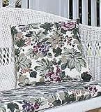 Classic Throw Pillow 15 X 15 X 3H -Moss Stripe