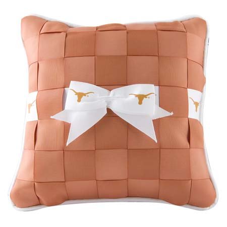 Texas Longhorns Bow Pillow from Tessuta
