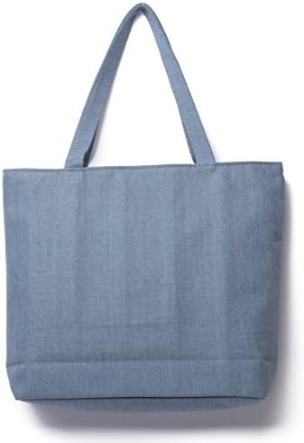 Craftspeople - Large Carry-all Canvas Bag Shopping Bag Reusable Grocery Bag Eco Friendly Bag - 13" X 3" X 13" - Top Handles, 10" Drop - 100% Cotton Exterior (Zebra)