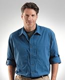Magellan's Men's Trans Continental Shirt Long Sleeve Moisture Wicking Travel Shirt