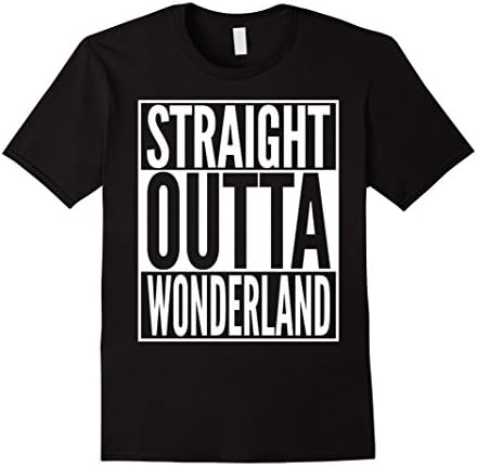 Men's Straight Outta Wonderland T-Shirt - 5 COLORS AVAILABLE 2XL Black