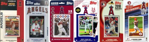 MLB Los Angeles Angels 6 Different Licensed Trading Card Team Sets