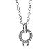 Edelstahl Charms Halskette 70 cm mit Zirkoniasteinen in Geschenkbox