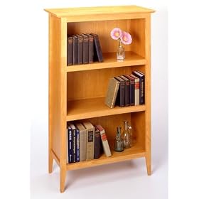 Winsome 91348 Honey Maple Beechwood Shelf Bookcase 3-tier Toscana by Canon