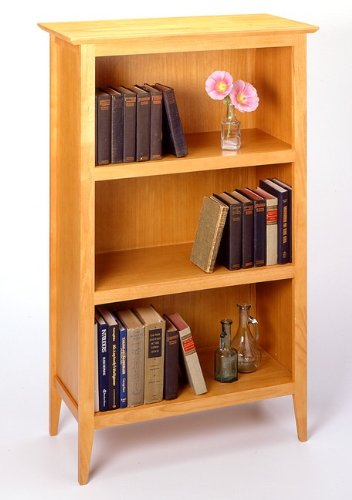 Toscana Style Hone Maple Finish 3-Tier Bookcase
