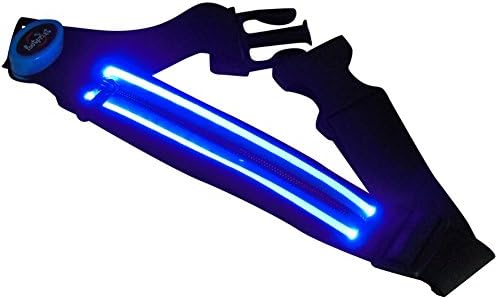 The Best Running Waist Packet With LED Lights-Holding Keys,iphone6s,Galaxys4 & Valuables Fits for Sports&Outdoors While Keeping You Visible &Safe Blue
