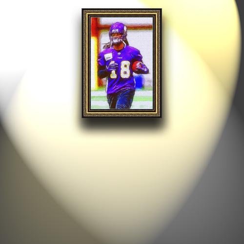 Completely Handpainted American Football Sport Painting, Custom Order FL7664, Oil on Canvas, with Option to Paint Jerry, Brett & Co. from Any Other Favorite Photograph or Picture, Unframed, Size 23'' x 34