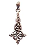 Sterling Silver Witches Knot Celtic Triquetra Dangle Pendant
