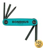BONDHUS(ボンダス) バイクツールセット5本組 ミリ・プラス・マイナスタイプ HFU5