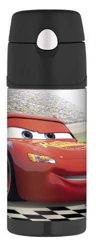 Thermos Funatainer Straw Bottle, Disney Cars, 12 Ounce