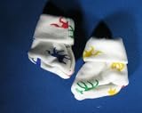 Primary Colored Horses Booties (Four sizes! Micro preemie 0-3 pounds to 12 pounds)