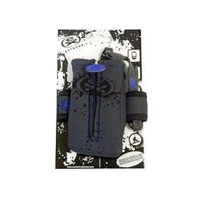 Ex Extreme Universal Fit Neoprene Sports Gym Running Jogging Armband Armstrap Holder / Pouch / Case with Belt Loop and Lanyard / Neck Strap for Apple iPhone 4 HD 16GB & 32GB, Mobile Phone, iPod, MP3 Players, Compact Digital Camera Case in Black / Blue / Grey
