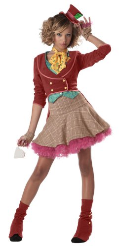 California Costumes Women's The Mad Hatter Costume,Multi,3-5