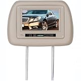 Boss HIR7T Universal Headrest with Pre-Installed 7? Widescreen TFT MONITOR (Tan)
