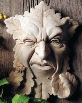 THINK GREEN! Collectible Plaque FUNNY FACE 7.5