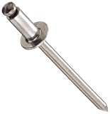Aluminum Open End Blind Rivet 3/16 Diameter , .825 Length, Drill # 11, Grip .501-.625 (Pack of 100)