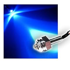 Edelstahlschraube mit LED, blau M6x15, 12V-Anschlu�, Paar