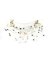 Willow Pearls Mardi Gras Freshwater Multi Colored Pearl Feather Necklace
