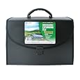 C-Line Biodegradable 21-Pocket Expanding File, Legal Size, Black (48320)