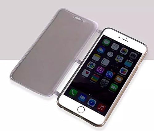 Iphone 6 Case,Forcase(TM)Flowers and Animal Mixed Pattern Unique Design PC Hard Phone Cases for Iphone 6 4.7 Inch (Flip Clear- Gray)