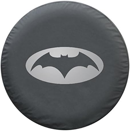 28" Batman Spare Tire Cover - Silver Logo