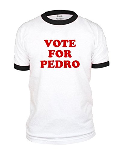 VOTE FOR PEDRO- RINGER Tee~White/Black~Youth-LG