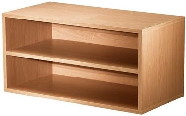 Modular Storage Large Cube with Shelf in Honey