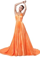 Scoop Neck Charmeuse/Satin Sleeveless Ruched Prom Dress 