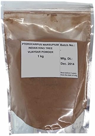 #1 Ayurvedic Herb for Sugar Support - Diabocare Pterocarpus Marsupium Powder / Indian Kino Tree / Vijaysar Churna / Bijaka 1 Kg / 35 oz / 2.20 lb Wholesale Value Pack