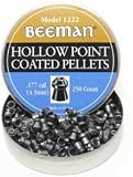 Beeman .177 Cal, 7.2 Grains, Hollow Point, Coated, 250/Tin