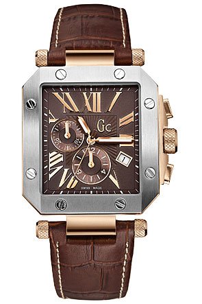 Gc Swiss Chronograph Brown Leather Mens Watch G50001G1 Gc Swiss Chronograph Brown Leather Mens Watch G50001G1