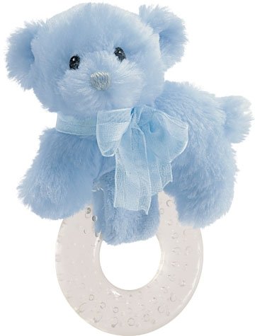 41Qe6XZR4LL My First Teddy Bear   Water Filled Teether BLUE