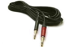 Black Guitar Lead: 30ft/10m Straight Jack to Jack Cable with Neutrik Silent plugs