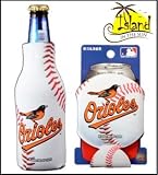 (2) BALTIMORE ORIOLES MLB BASEBALL CAN & BOTTLE KOOZIE