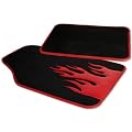 FK Automotive FKMAL113 FK Design Fussmatten -stoff- schwarz/rot Set "Flame" -4-teilig,2x vorne, 2x hinten