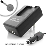 PRO SERIES Equivalent SONY BC-TR1 External AC DC Mini Charger for NP-FT1 Battery used with Sony CyberShot DSC-L1 / DSC-L25 / DSC-M1 / DSC-T1 / DSC-T10 / DSC-T11 / DSC-T3 / DSC-T33 /DSC-T50 Digital Cameras. Includes USB Port and Cable for Charging USB Enabled Cell Phones ** Cable NOT for PC / Photo transfer. ***Includes Blower Brush***