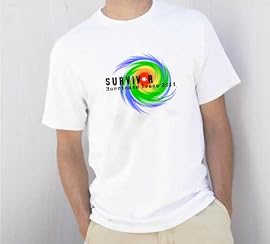 HURRICANE Eye IRENE Survivor 2011 White Large T-Shirt