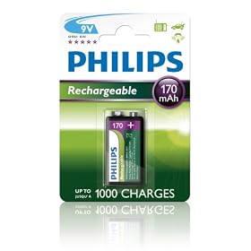 Philips 7R22NM - Batterie rechargeable 9v PP3 170mAh - 1 piece