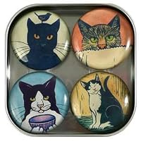 Decorative Fridge Magnets - Cats by Bottman Designs
