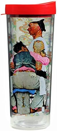 American Tumbler Premier 28 oz Double-Wall Insulated Tumbler, The Tattooist by Norman Rockwell
