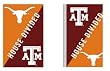 University of Texas and Texas A&M - House Divided Flag - Garden Size