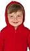 Footed Pajamas - Bright Red Infant Hoodie Fleece