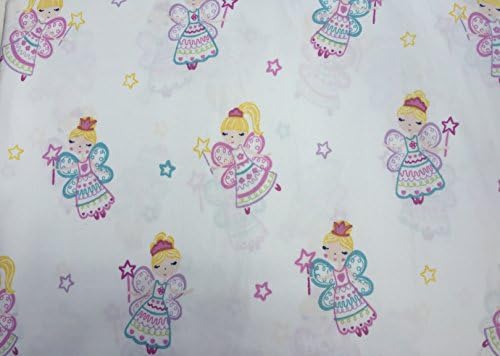 Maggie Miller Twin Size Purple, Pink, Aqua Fairies Girls Sheet Set