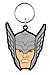 Marvel Thor Head Soft Touch Key Ring