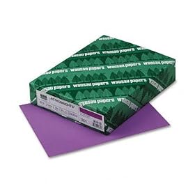New-Wausau Paper 22871 - Astrobrights Colored Card Stock, 65 lbs., 8-1/2 x 11, Planetary Purple, 250 Shts - WAU22871