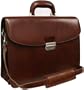APC Functional Leather Executive Briefcase - Brown