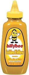 Billy Bee Squeeze Golden Yellow Mustard, 12-Ounce (Pack of 6)